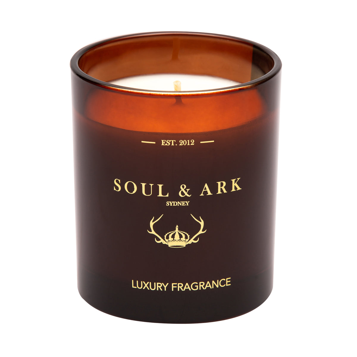 Soul & Ark Amber Glass Soy Candle