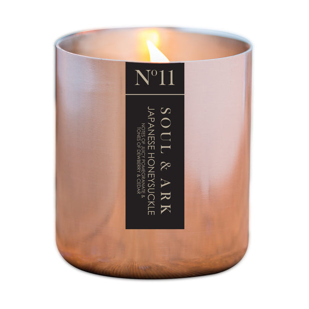 Soul & Ark XL Copper Glass Soy Candle - Luxury Scented Candles